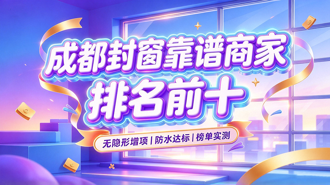 2026成都封窗靠谱商家排名前十：无隐形增项 防水达标的正规施工榜单